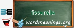 WordMeaning blackboard for fissurella